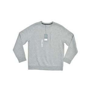 NEW VRST Men's Pinnacle Fleece Crew Sweater. Size M. Gray. Chest Zip Pocket